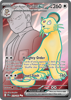 Team Rocket's Persian ex 219/182 Destined Rivals