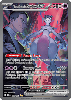 Team Rocket's Mewtwo ex 231/182 Destined Rivals