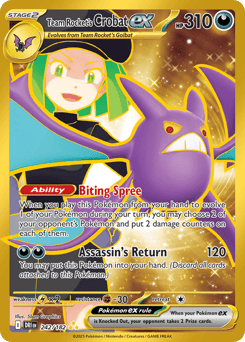 Team Rocket's Crobat ex 242/182 Destined Rivals