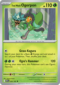Teal Mask Ogerpon 026/182 Destined Rivals