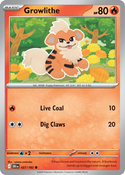 Growlithe 027/182 Destined Rivals
