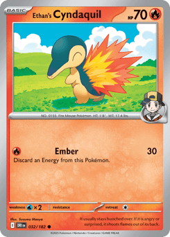 Ethan's Cyndaquil 032/182 Destined Rivals