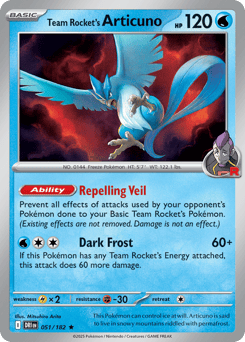 Team Rocket's Articuno 051/182 Destined Rivals