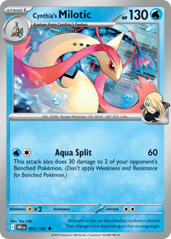 Cynthia's Milotic 053/182 Destined Rivals