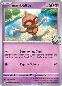 Steven's Baltoy 083/182 Destined Rivals