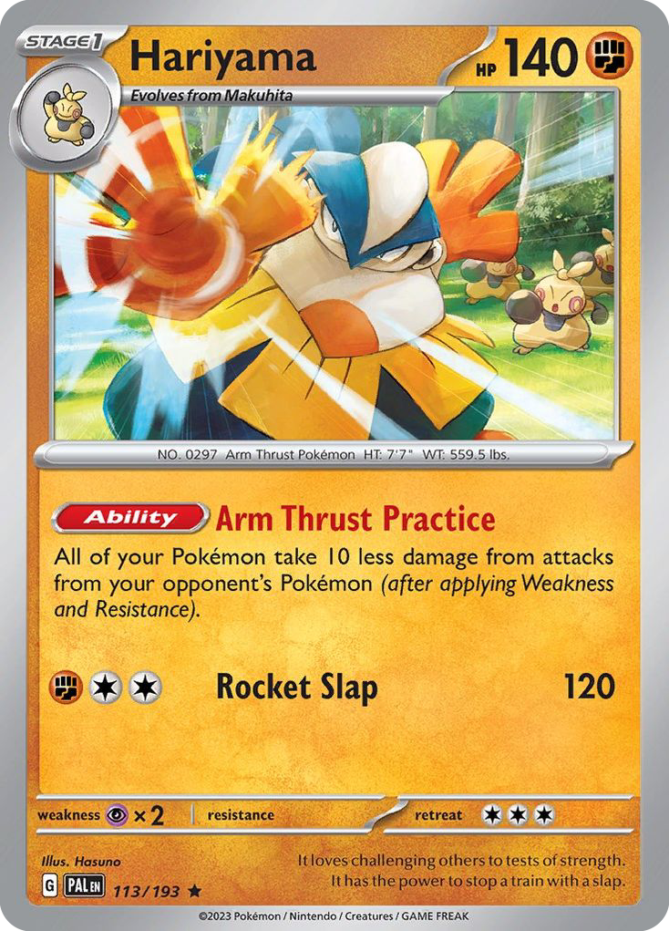 Hariyama 113/193 Paldea Evolved