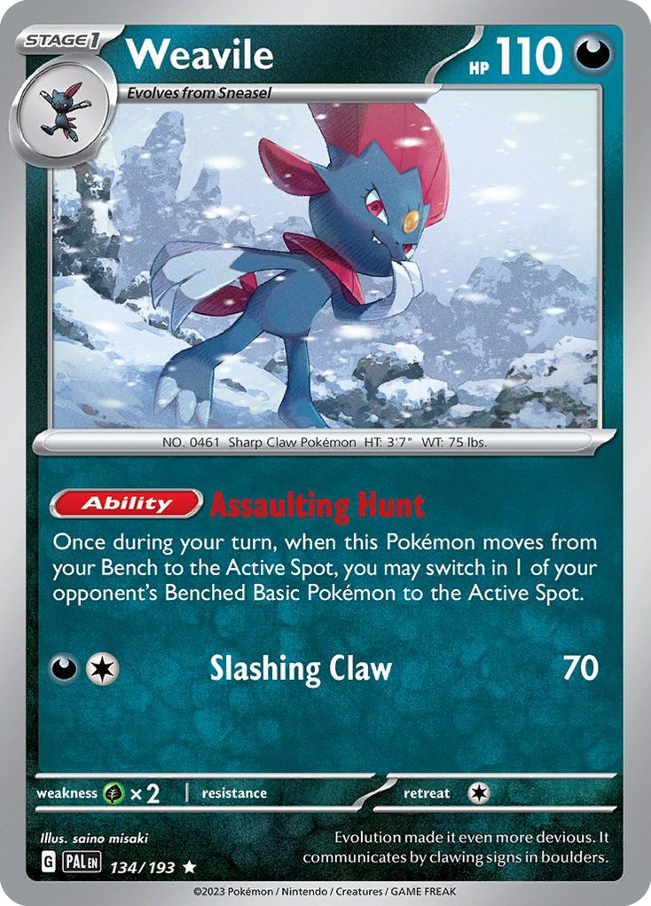 Weavile 134/193 Paldea Evolved