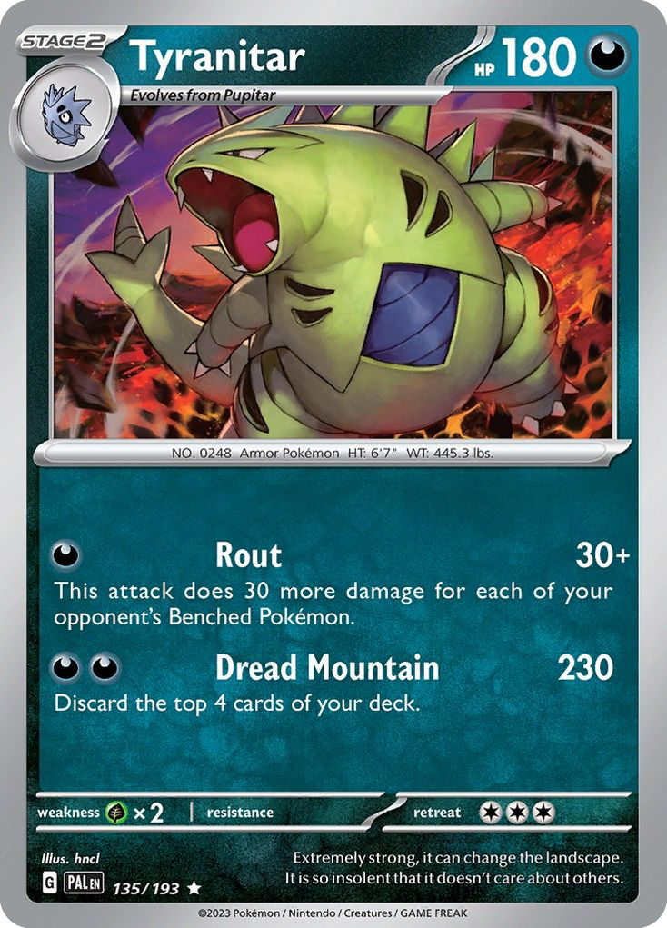 Tyranitar 135/193 Paldea Evolved