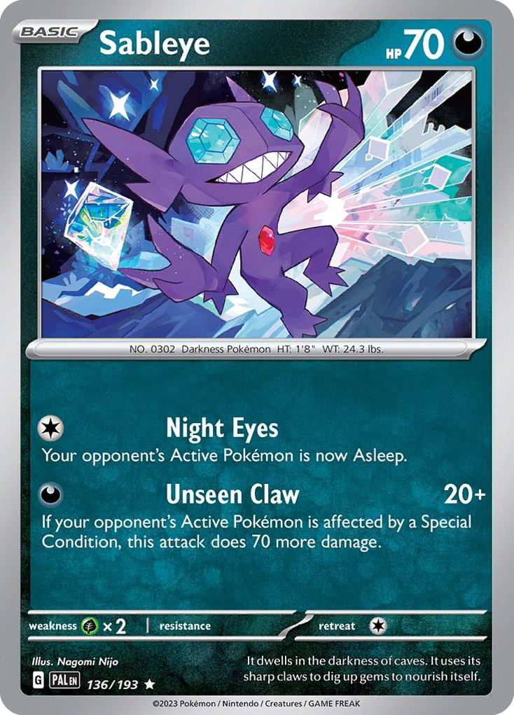 Sableye 136/193 Paldea Evolved