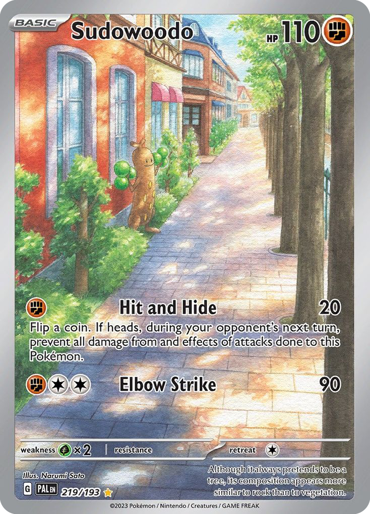Sudowoodo 219/193 Paldea Evolved