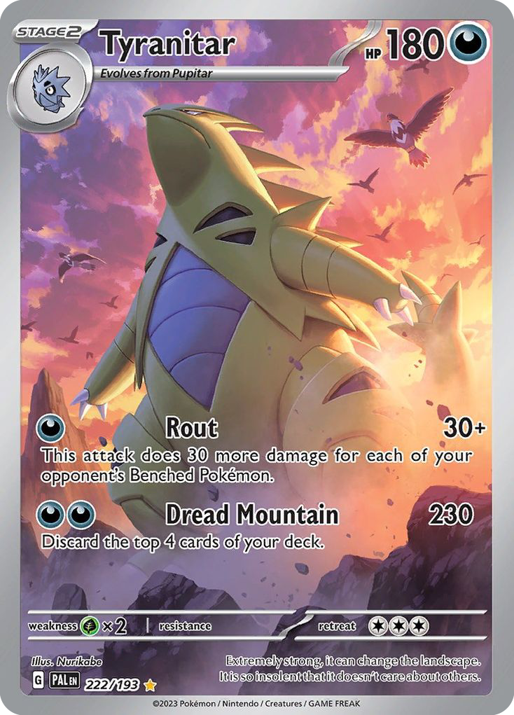 Tyranitar 222/193 Paldea Evolved