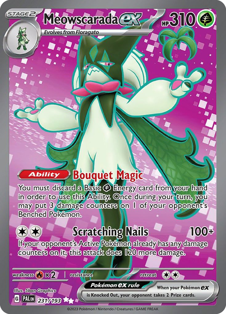 Meowscarada ex 231/193 Paldea Evolved