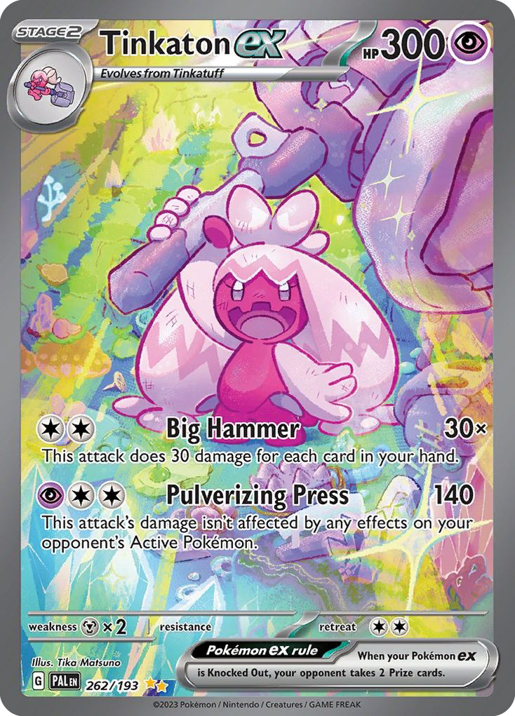 Tinkaton ex 262/193 Paldea Evolved