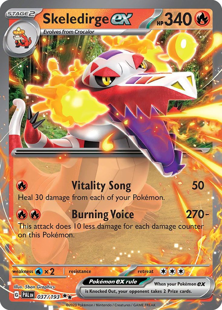 Skeledirge ex 037/193 Paldea Evolved