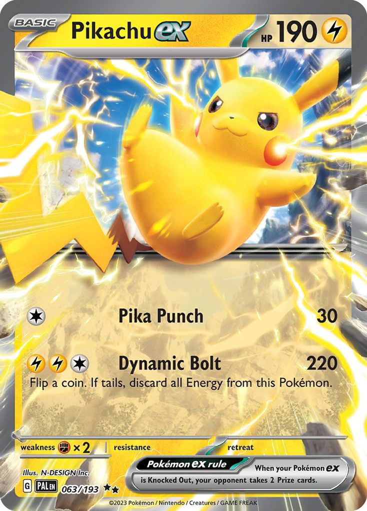 Pikachu ex 063/193 Paldea Evolved