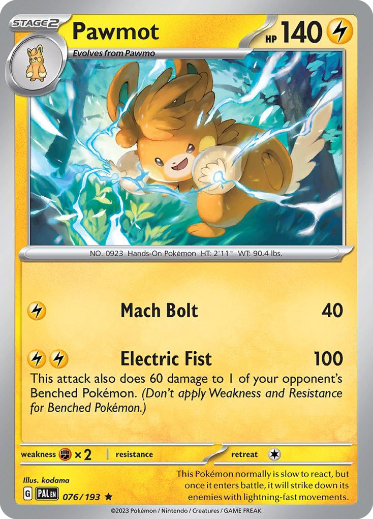 Pawmot 076/193 Paldea Evolved