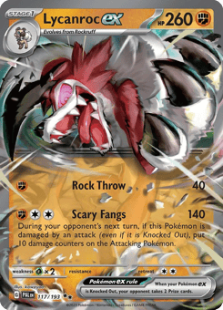 Lycanroc ex 117/193 Paldea Evolved