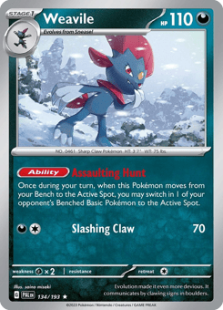 Weavile 134/193 Paldea Evolved