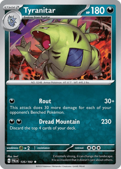 Tyranitar 135/193 Paldea Evolved