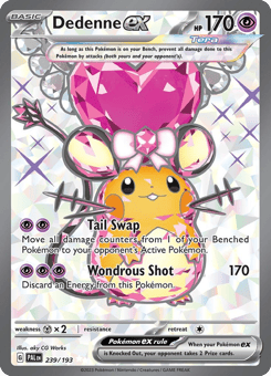 Dedenne ex 239/193 Paldea Evolved