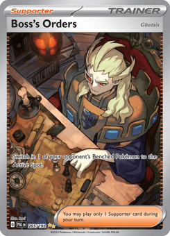 Boss's Orders (Ghetsis) 265/193 Paldea Evolved