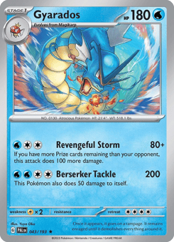 Gyarados 043/193 Paldea Evolved