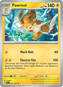 Pawmot 076/193 Paldea Evolved