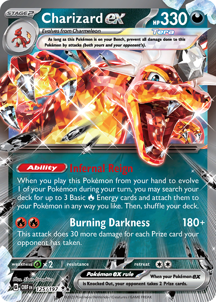 Charizard ex 125/197 Obsidian Flames