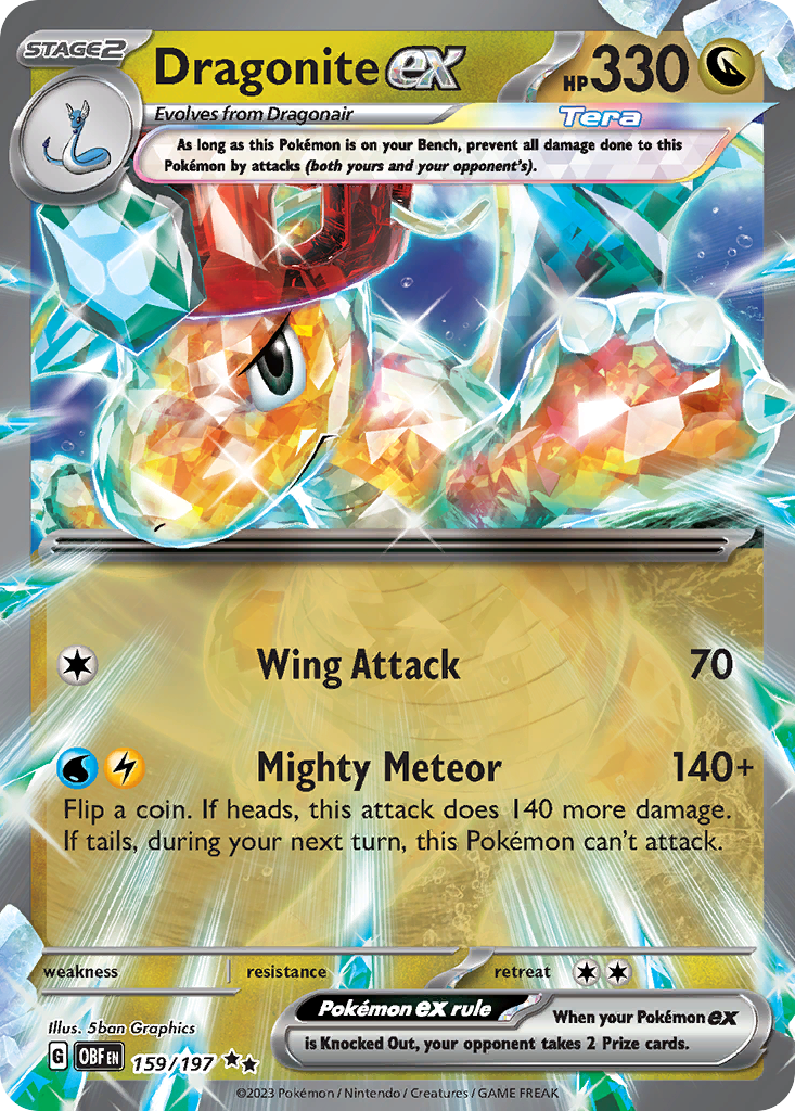 Dragonite ex 159/197 Obsidian Flames
