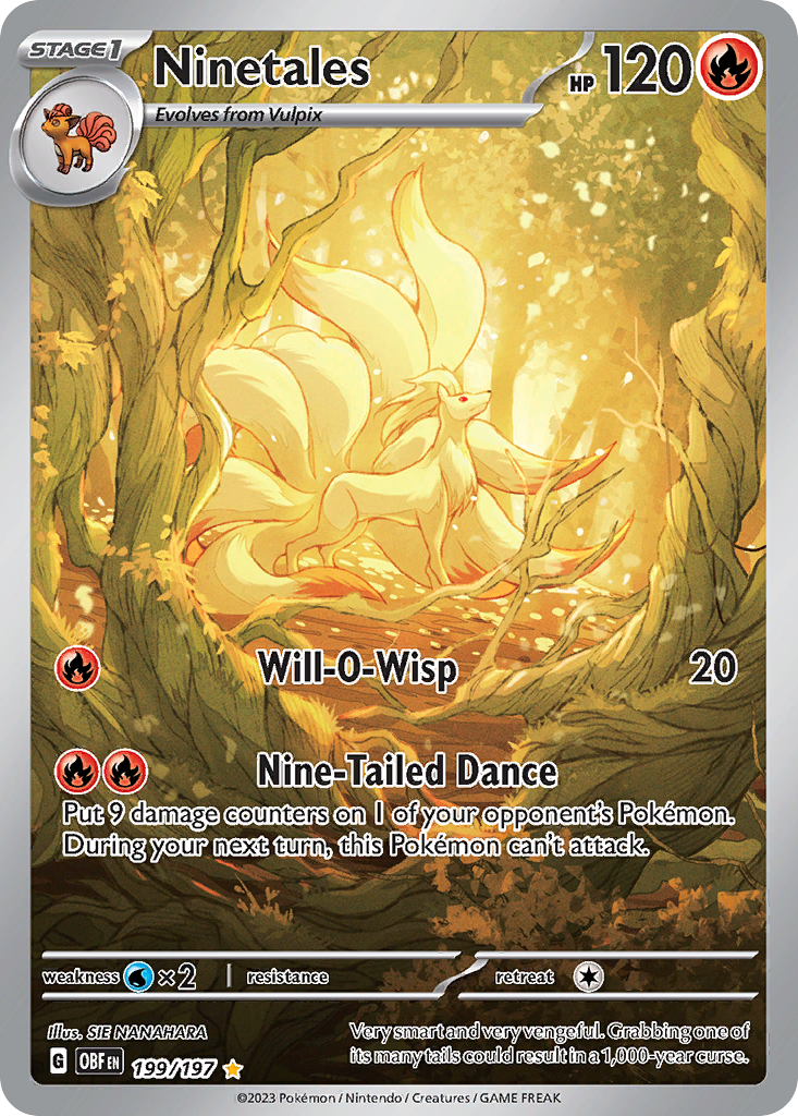 Ninetales 199/197 Obsidian Flames