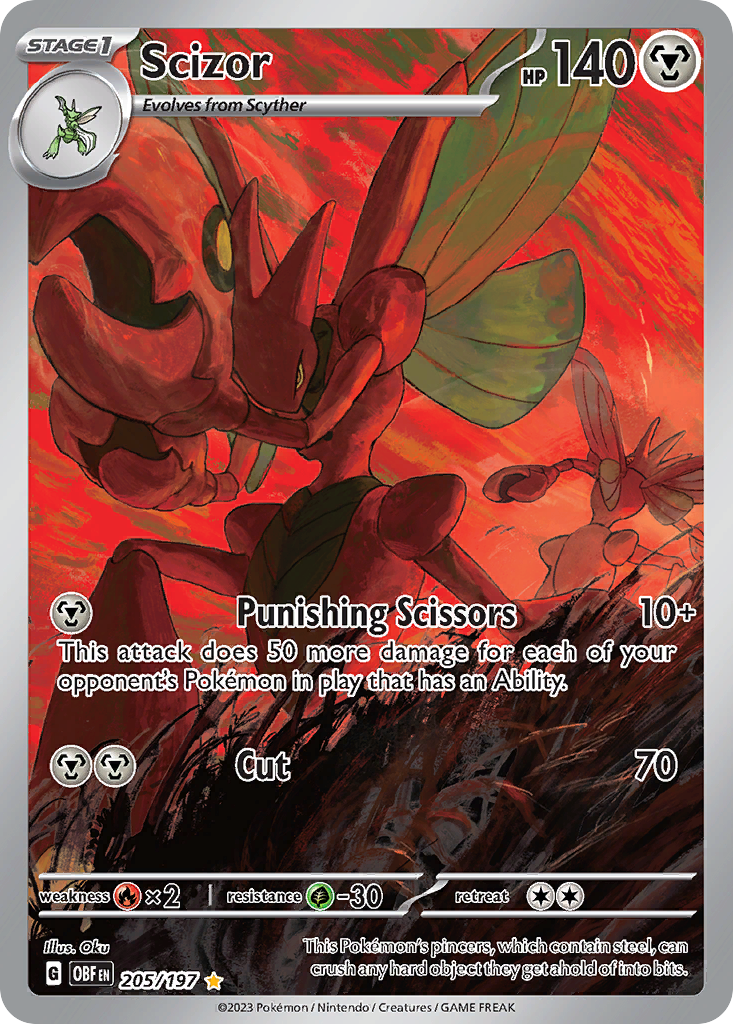 Scizor 205/197 Obsidian Flames