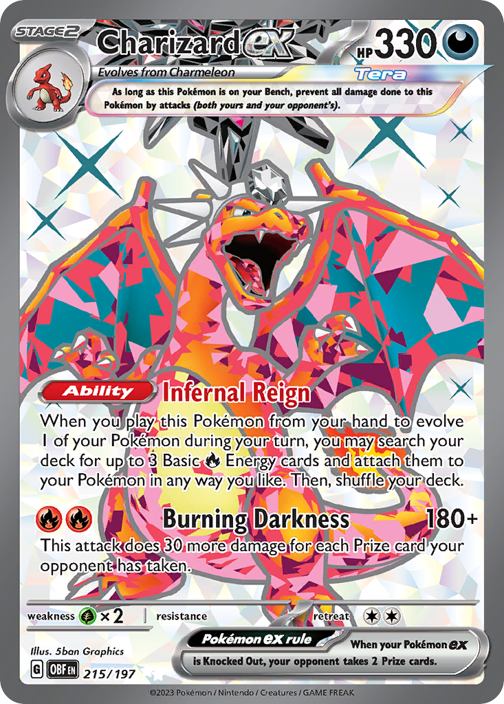 Charizard ex 215/197 Obsidian Flames