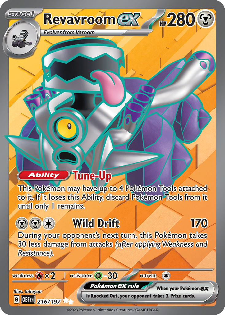Revavroom ex 216/197 Obsidian Flames