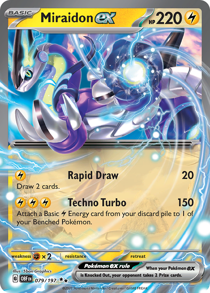 Miraidon ex 079/197 Obsidian Flames