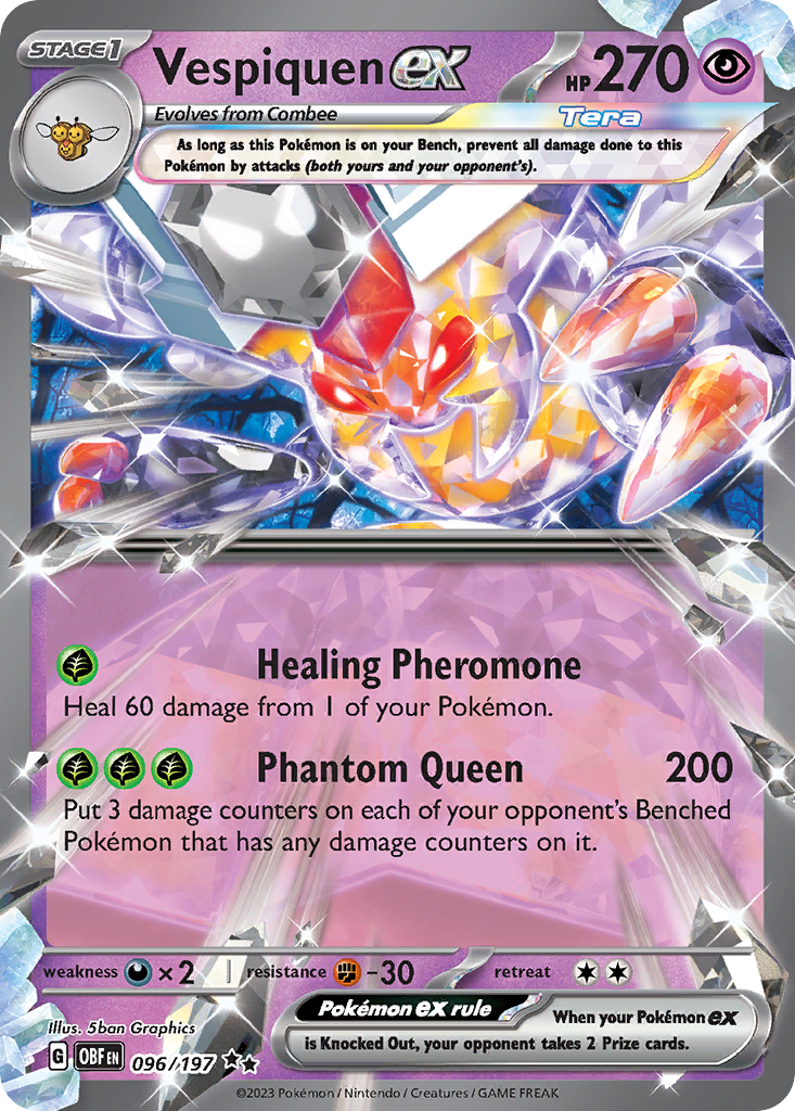 Vespiquen ex 096/197 Obsidian Flames