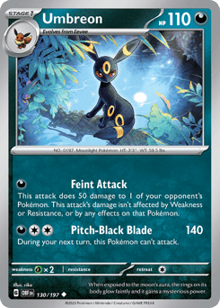 Umbreon 130/197 Obsidian Flames