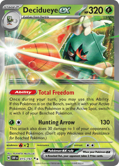 Decidueye ex 015/197 Obsidian Flames