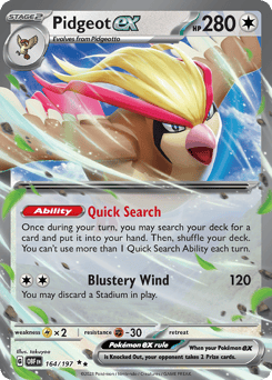 Pidgeot ex 164/197 Obsidian Flames
