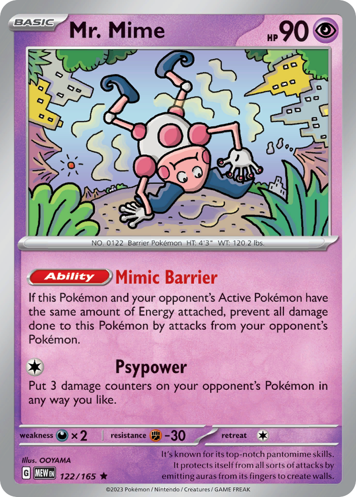 Mr. Mime 122/165 151