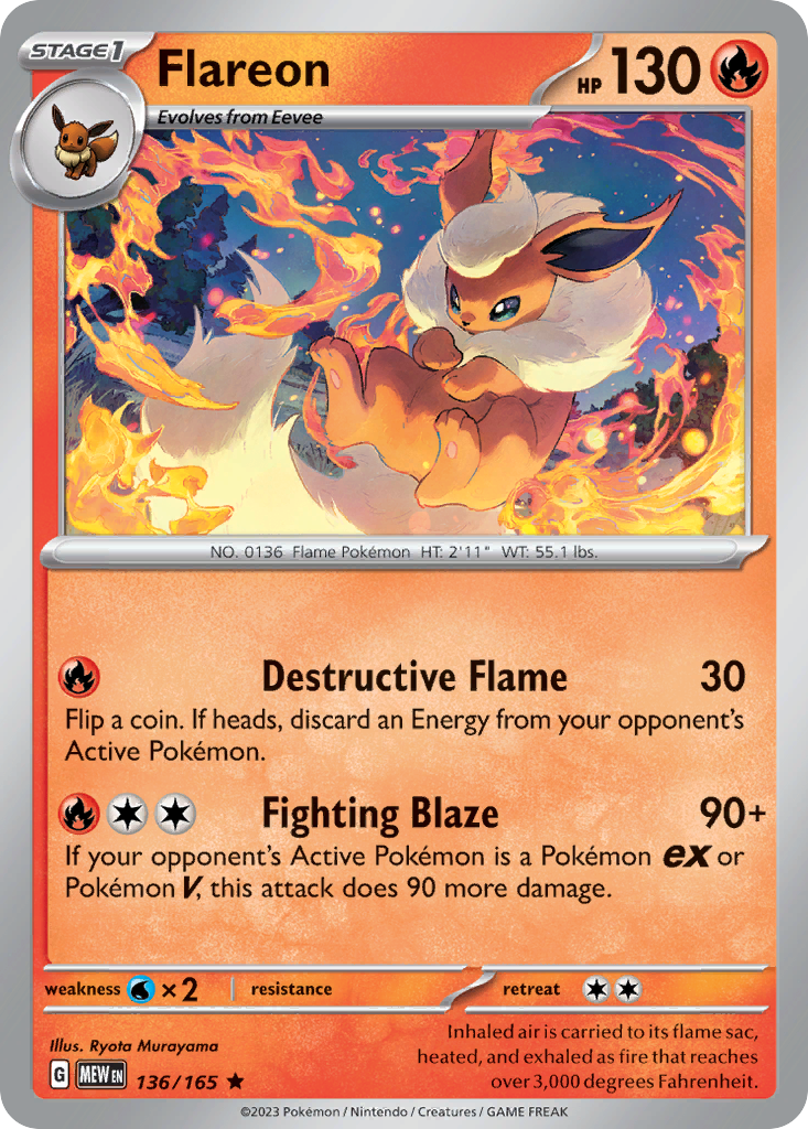 Flareon 136/165 151