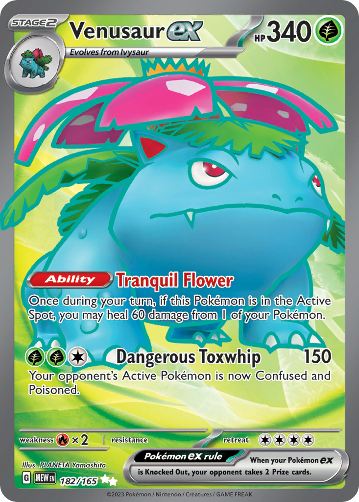 Venusaur ex 182/165 151