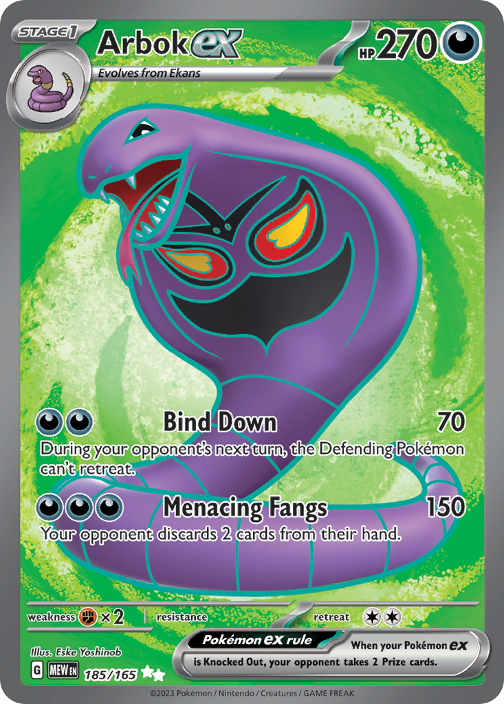 Arbok ex 185/165 151