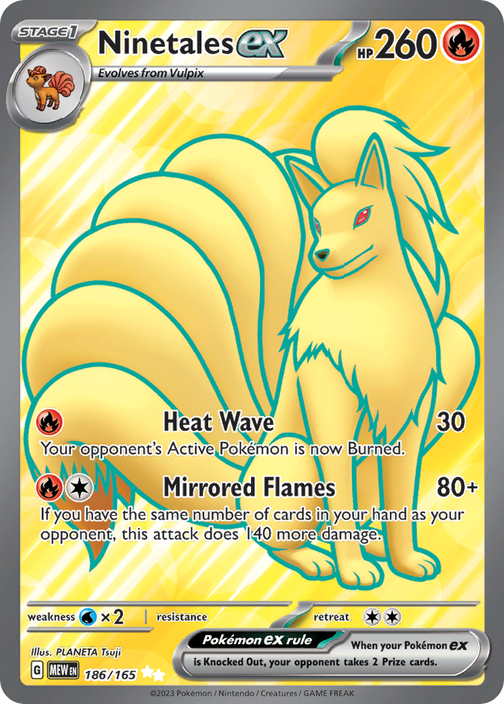 Ninetales ex 186/165 151