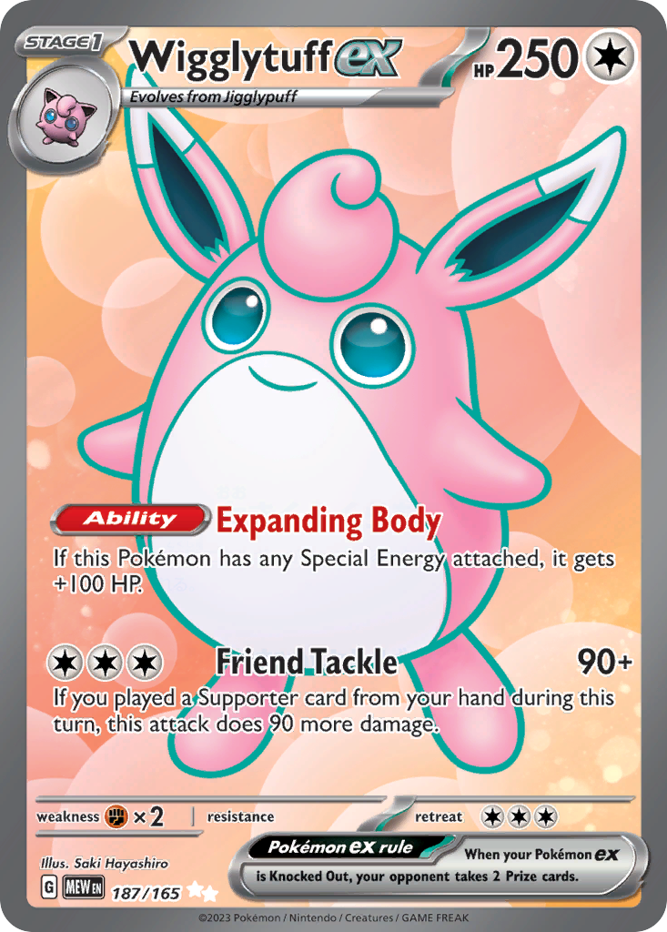 Wigglytuff ex 187/165 151