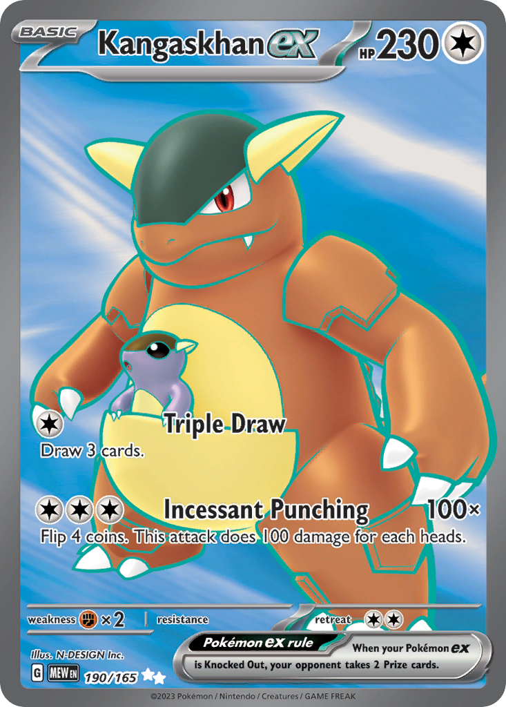 Kangaskhan ex 190/165 151