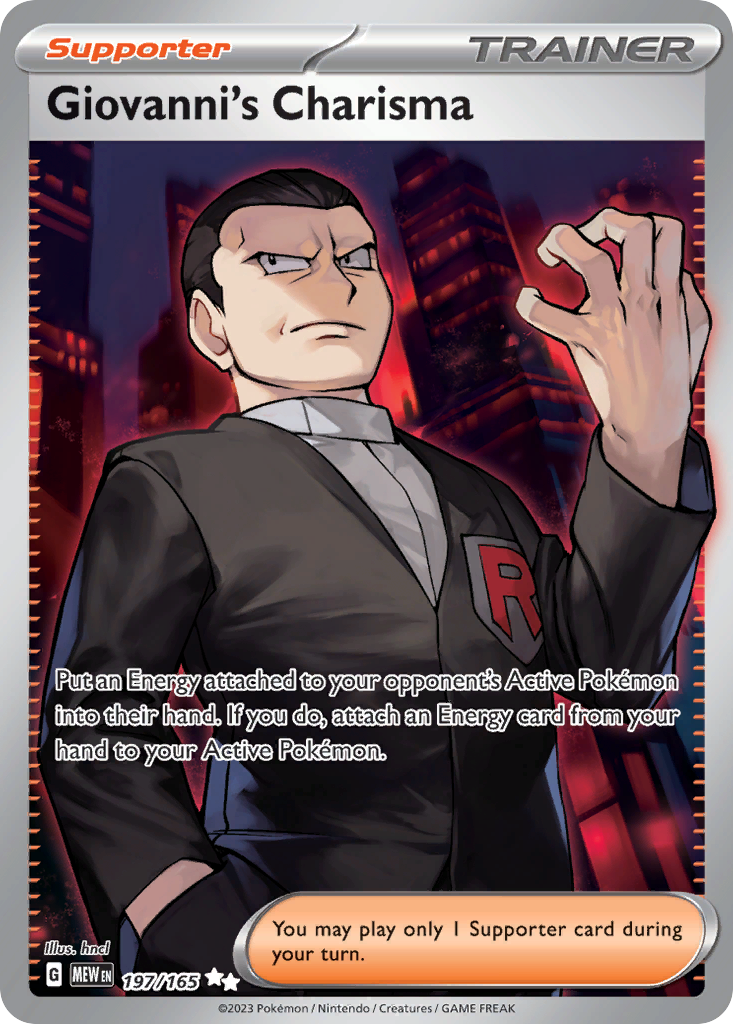 Giovanni's Charisma 197/165 151