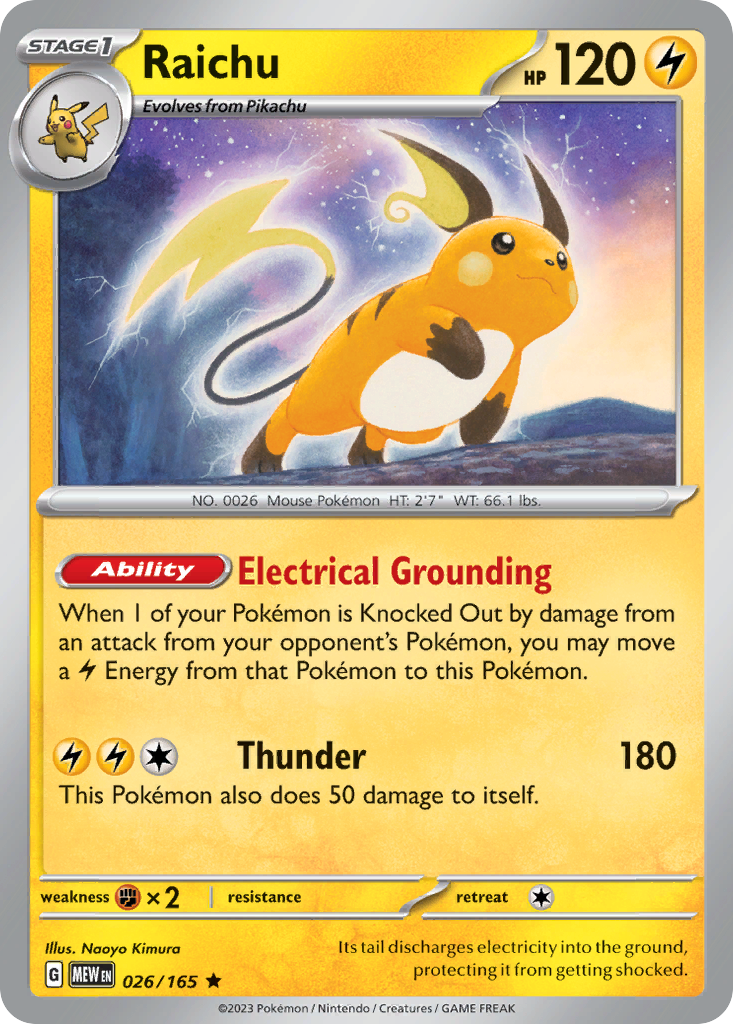 Raichu 026/165 151