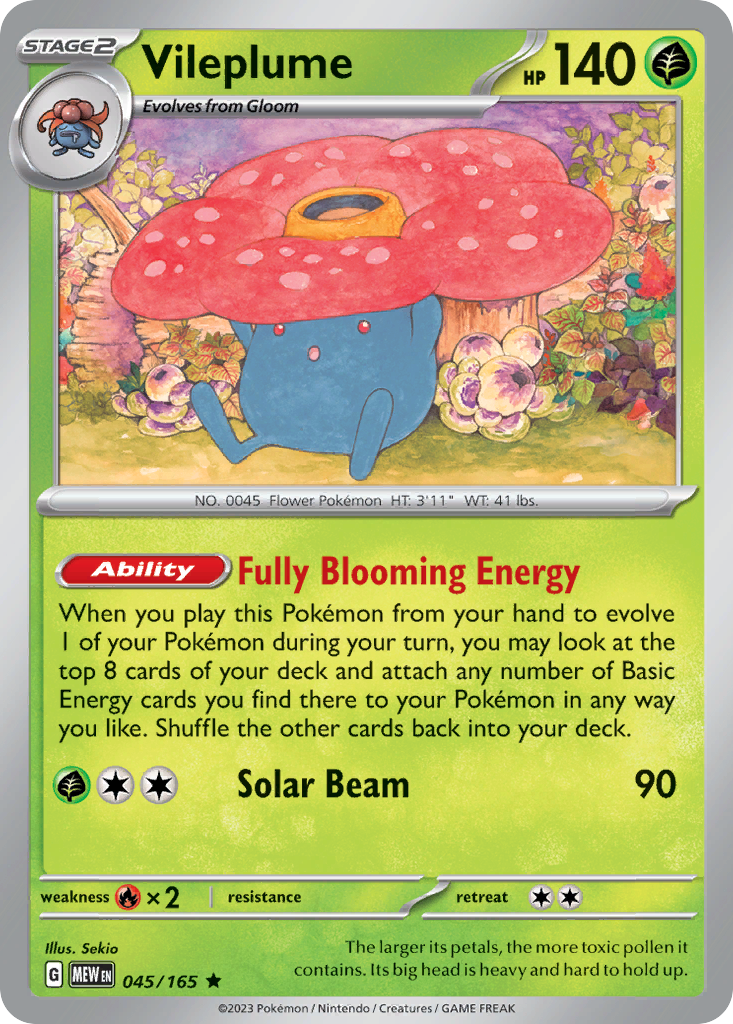 Vileplume 045/165 151