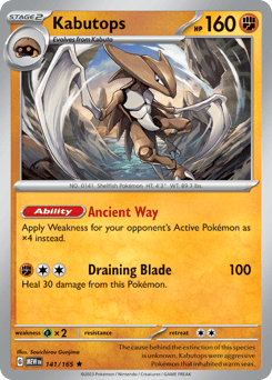 Kabutops 141/165 151