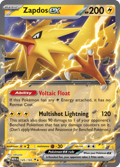 Zapdos ex 145/165 151